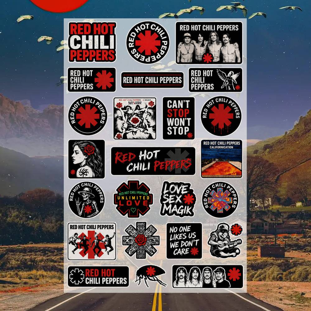 Laptop Accessories Wallpaper - Adesivo de Vinil Red Hot Chili
