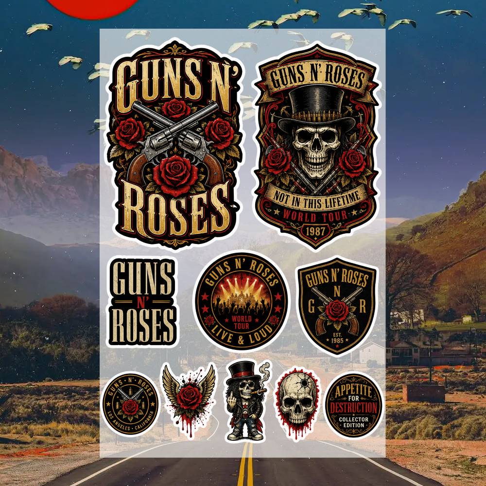 Laptop Accessories Wallpaper - Adesivos G-uns N R-oses para Moto,