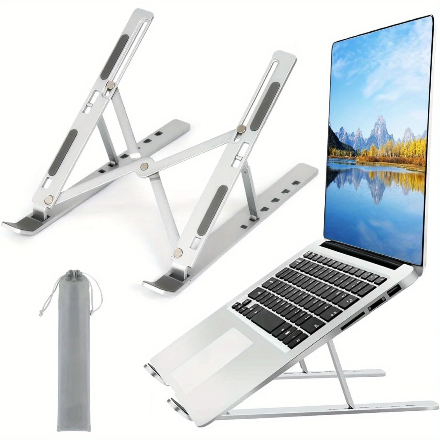 Laptop Accessories Gadgets - Suporte para laptop de alumínio ajustável