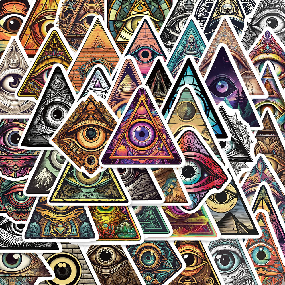 Laptop Accessories Kids - Gótico All-Seeing Eye Graffiti adesivos, decalques,