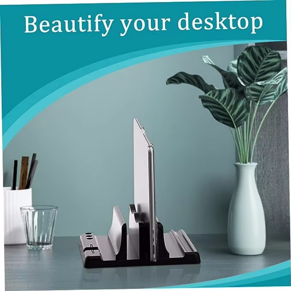 Laptop Accessories Price - Suporte Vertical Ajustável para Laptop, Organizador