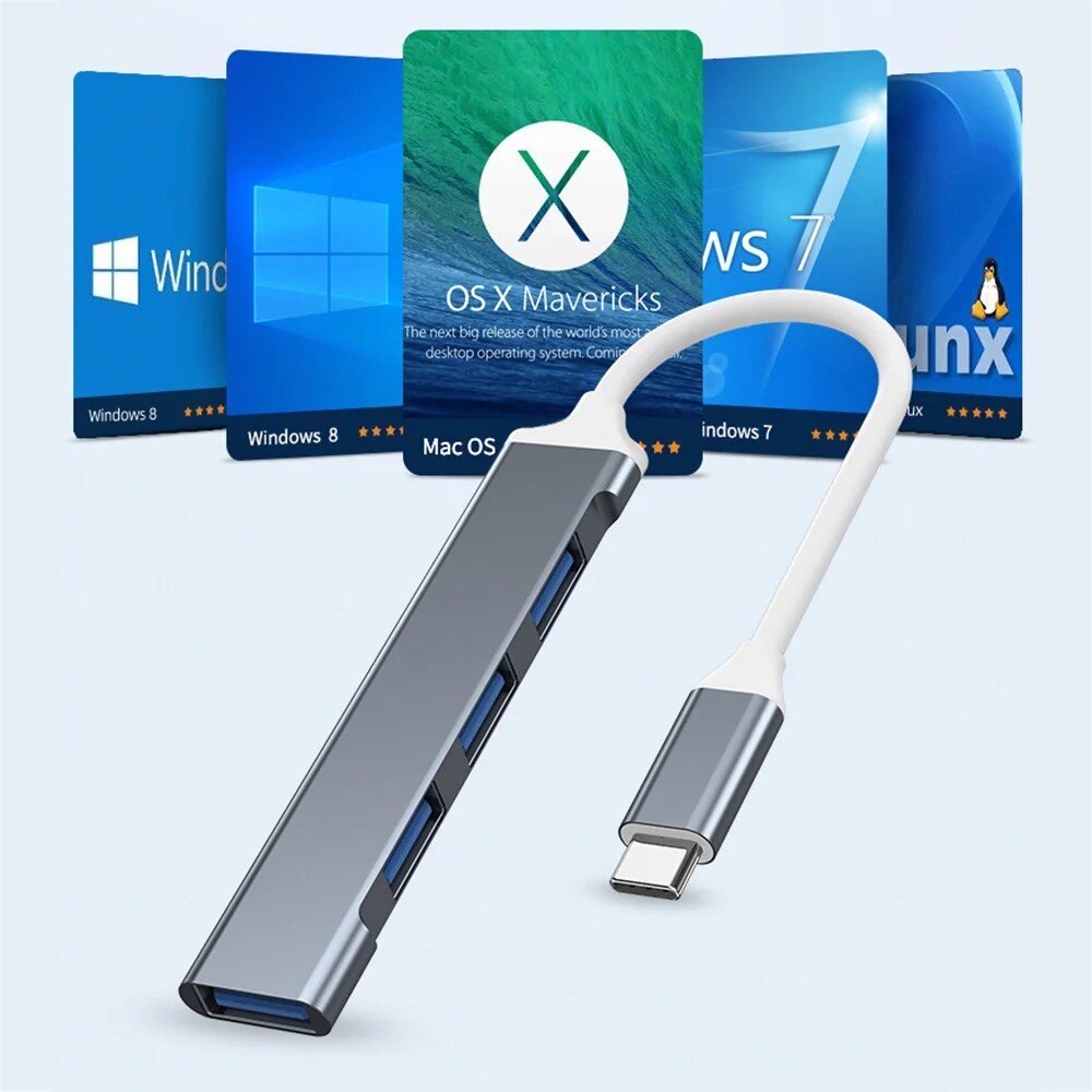 Hub USB 3.0 com 4 portas, divi - Laptop Accessories Gadgets avaliação e preço