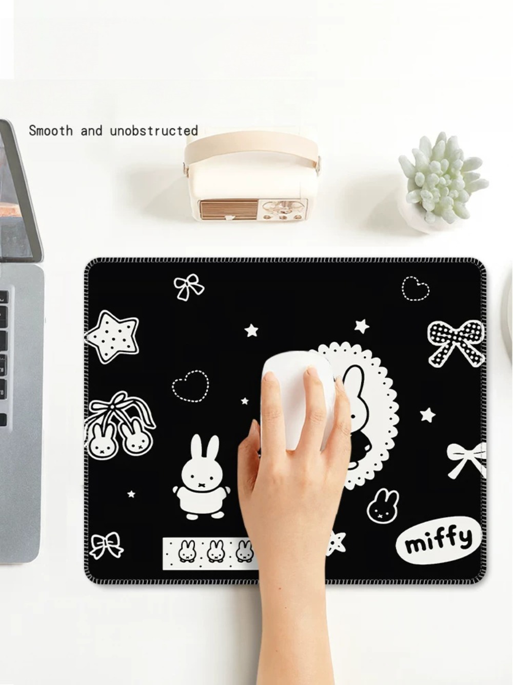 Mouse Pad Cartoon Miffy Pequen - Laptop Accessories For Gift avaliação e preço