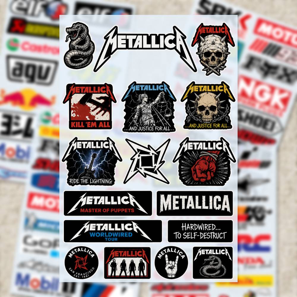 Adesivos M-Metallica para Moto - Laptop Accessories Wallpaper avaliação e preço