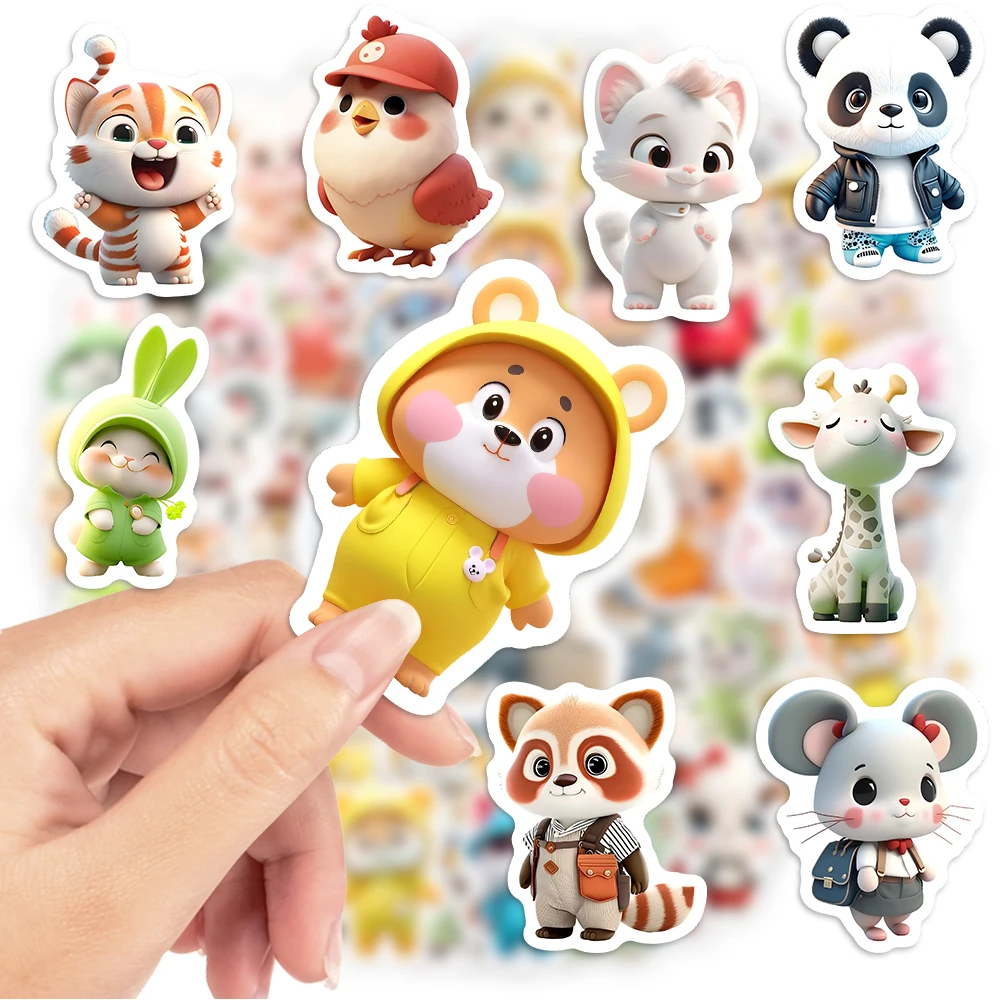 Kawaii bonito 3d animal adesiv - Laptop Accessories Kids avaliação e preço