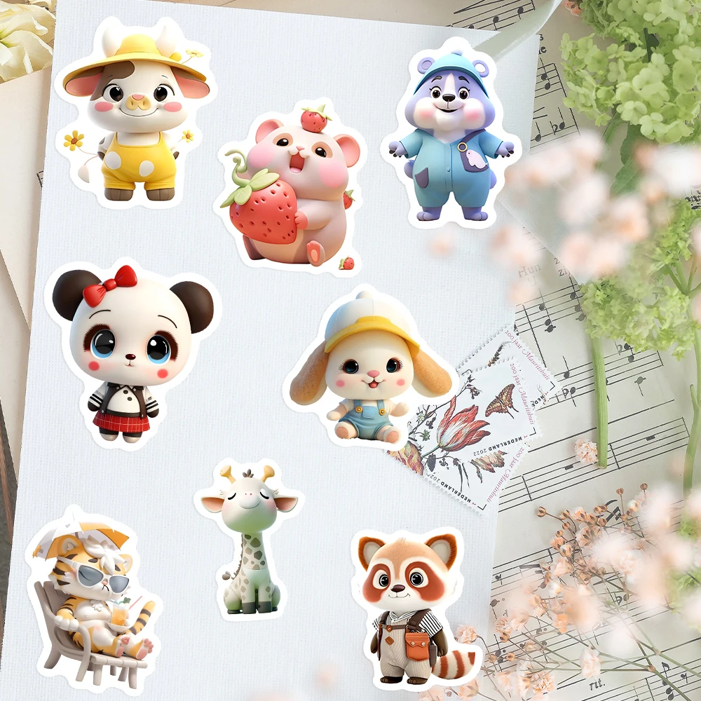 Kawaii bonito 3d animal adesiv - Laptop Accessories Kids avaliação e preço