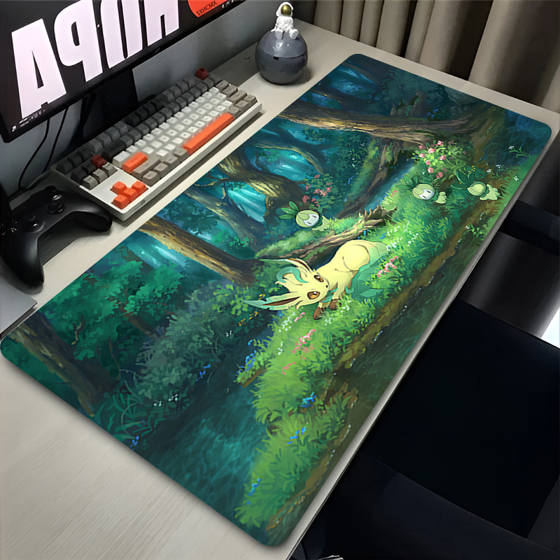 Mouse Pad Gamer P-pokemon Leaf - Laptop Accessories For Gaming avaliação e preço