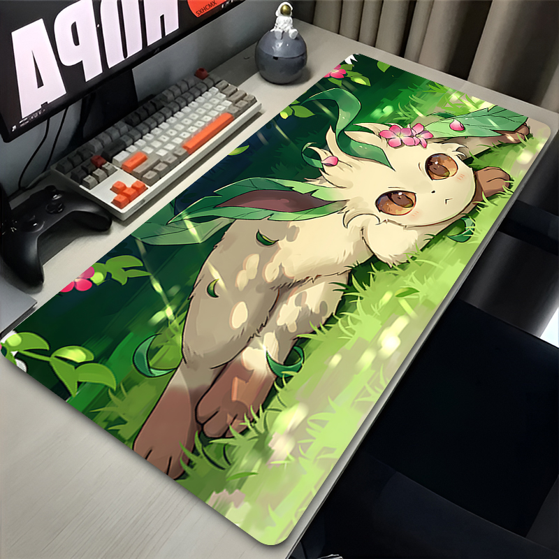 Mouse Pad Gamer P-pokemon Leaf - Laptop Accessories For Gaming avaliação e preço
