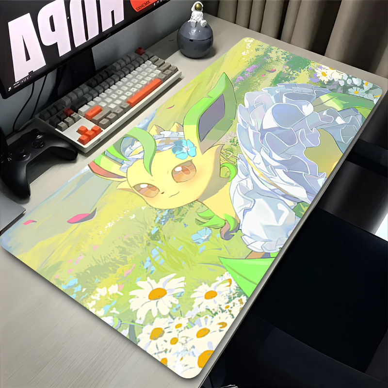 Mouse Pad Gamer P-pokemon Leaf - Laptop Accessories For Gaming avaliação e preço