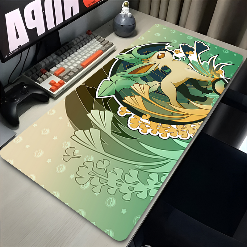 Mouse Pad Gamer P-pokemon Leaf - Laptop Accessories For Gaming avaliação e preço