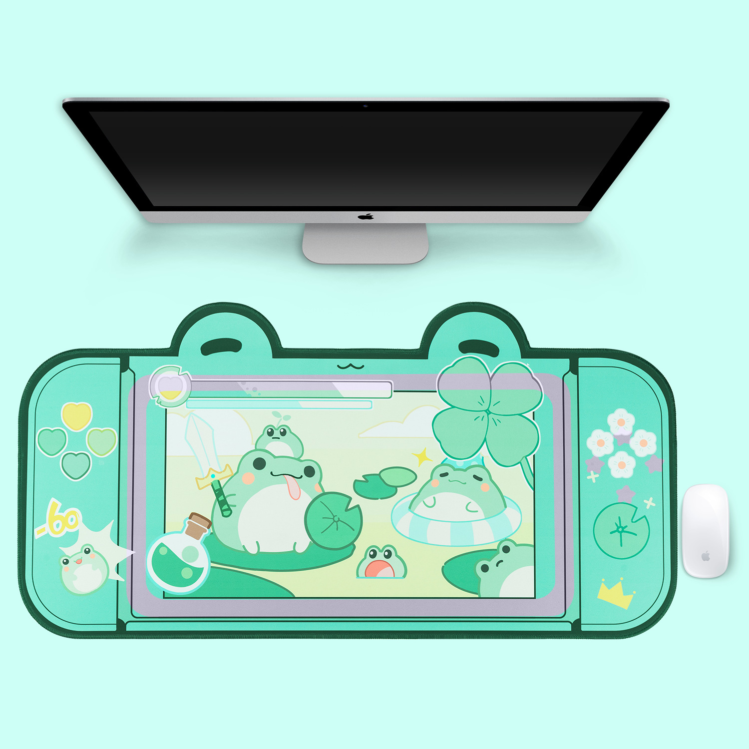 Extra grande kawaii gaming mou - Laptop Accessories For Gaming avaliação e preço