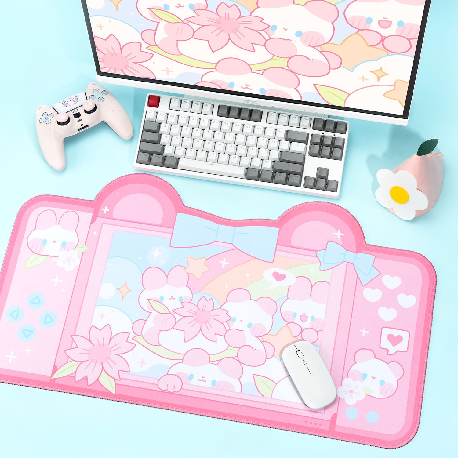 Extra grande kawaii gaming mou - Laptop Accessories For Gaming avaliação e preço