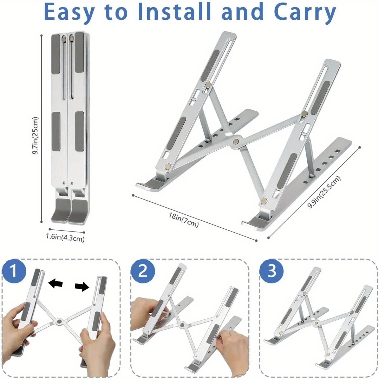 Suporte para laptop de alumíni - Laptop Accessories Gadgets avaliação e preço
