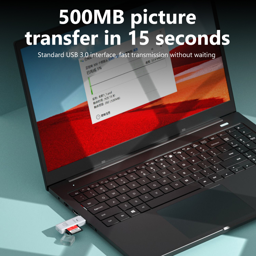 Leitor de cartão usb 3.0 2 em  - Laptop Accessories Gadgets avaliação e preço