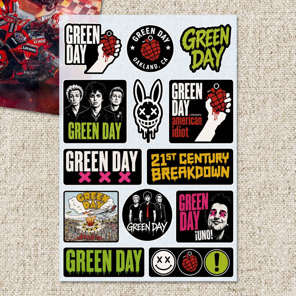 Adesivos G-Green Day para Moto - Laptop Accessories Wallpaper avaliação e preço