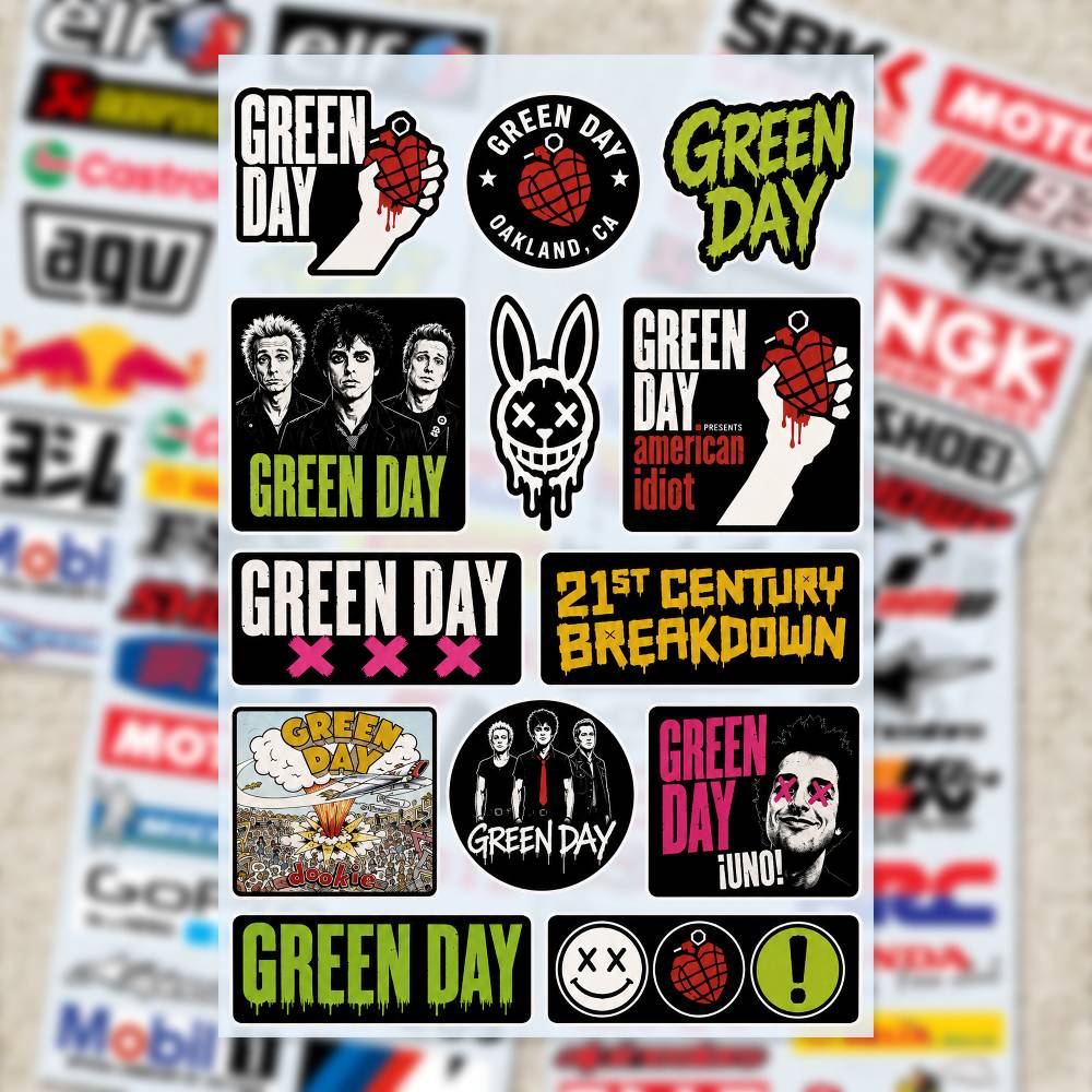 Adesivos G-Green Day para Moto - Laptop Accessories Wallpaper avaliação e preço
