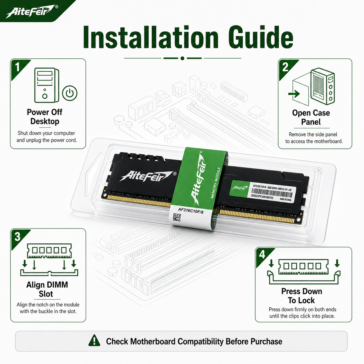 Memória RAM DDR3 1600MHz de 8G - Memory Ram Upgrade avaliação e preço