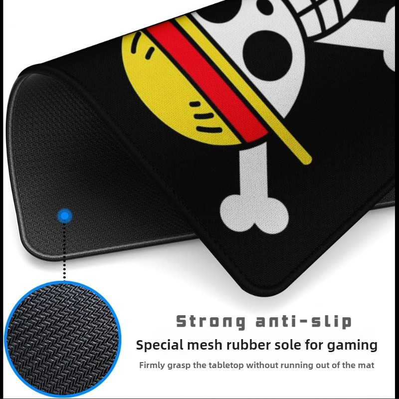 Mouse pad de caveira luffy, pe - Laptop Accessories For Gift avaliação e preço