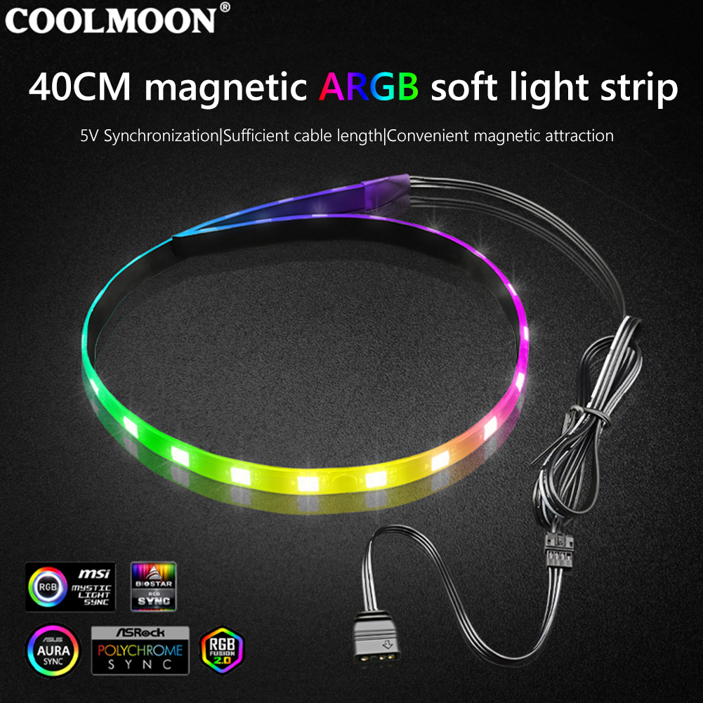 Coolmoon CM-LS40 5v argb pc ca - Laptop Accessories Gadgets avaliação e preço