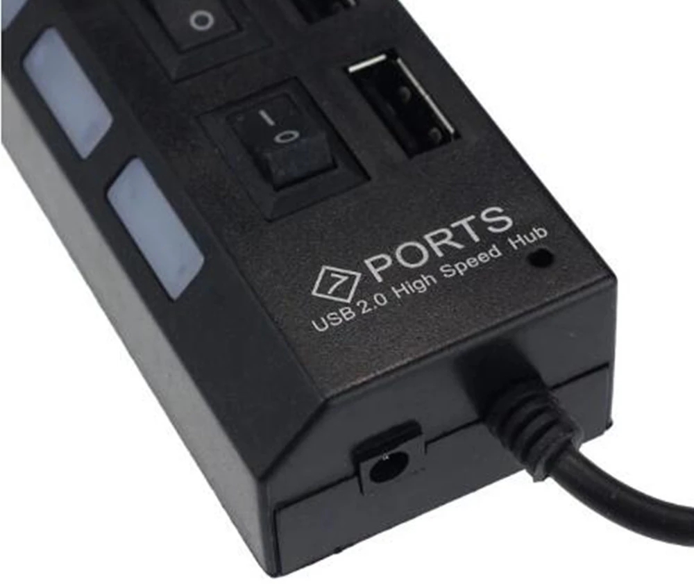 Hub USB 2.0 de 7 portas para l - Laptop Accessories Gadgets avaliação e preço